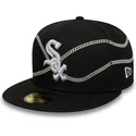 lippikset-littea-musta-istuva-59fifty-chain-wrap-chicago-white-sox-mlb-new-era