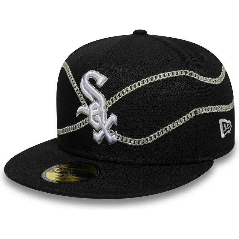 lippikset-littea-musta-istuva-59fifty-chain-wrap-chicago-white-sox-mlb-new-era