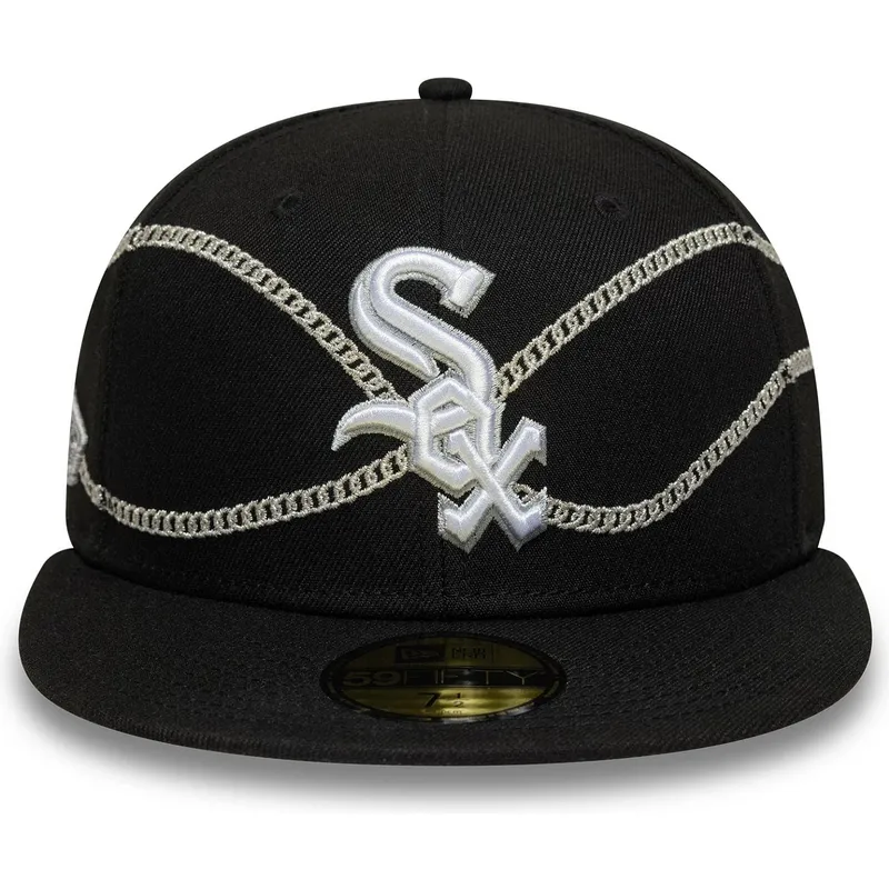 lippikset-littea-musta-istuva-59fifty-chain-wrap-chicago-white-sox-mlb-new-era