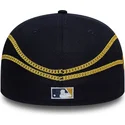 lippikset-littea-laivastonsininen-istuva-59fifty-chain-wrap-new-york-yankees-mlb-new-era
