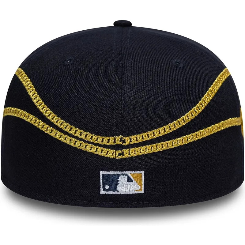 lippikset-littea-laivastonsininen-istuva-59fifty-chain-wrap-new-york-yankees-mlb-new-era