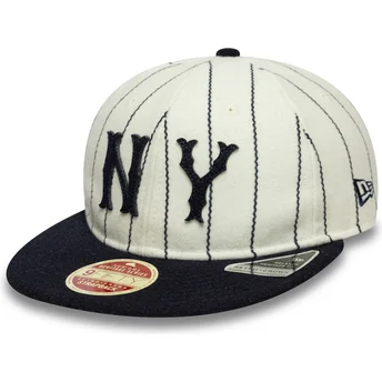 Lippikset litteä beige säädettävä nauha 9FIFTY Retro Crown Heritage New York Yankees MLB New Era