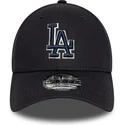 lippikset-kaareva-laivastonsininen-saadettava-nauha-9forty-team-outline-los-angeles-dodgers-mlb-new-era