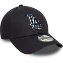 lippikset-kaareva-laivastonsininen-saadettava-nauha-9forty-team-outline-los-angeles-dodgers-mlb-new-era