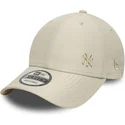 new-era-curved-brim-9forty-tonal-flawless-new-york-yankees-mlb-beige-adjustable-cap-with-beige-logo