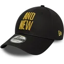 lippikset-kaareva-musta-saadettava-nauha-9forty-metallic-champ-ufc-ultimate-fighting-championship-new-era