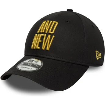 Lippikset kaareva musta säädettävä nauha 9FORTY Metallic Champ UFC Ultimate Fighting Championship New Era