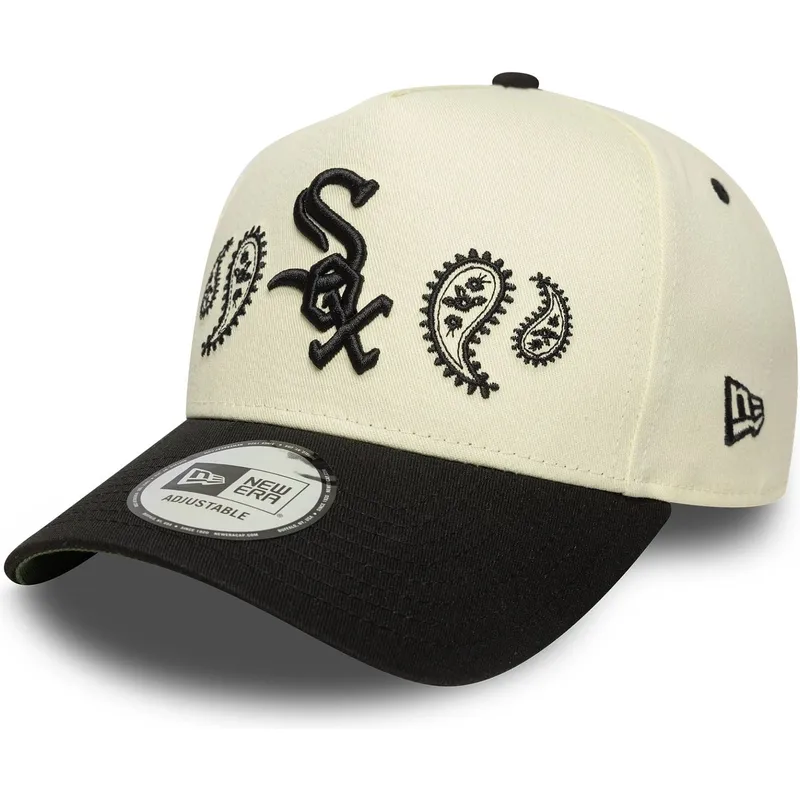 lippikset-kaareva-beige-snapback-a-frame-paisley-chicago-white-sox-mlb-new-era