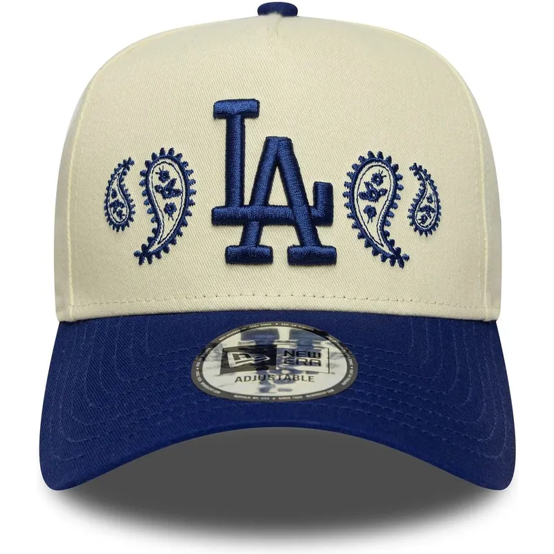lippikset-kaareva-beige-snapback-a-frame-paisley-los-angeles-dodgers-mlb-new-era