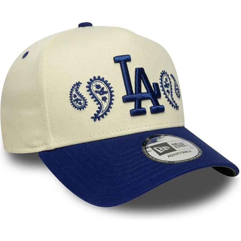 lippikset-kaareva-beige-snapback-a-frame-paisley-los-angeles-dodgers-mlb-new-era