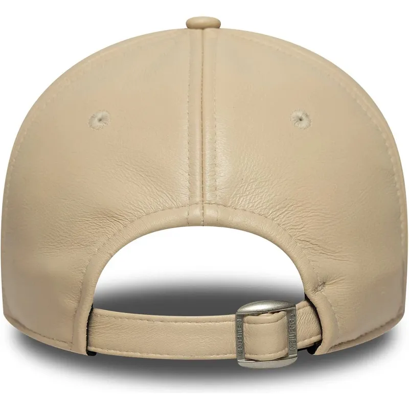 lippikset-kaareva-beige-saadettava-nauha-9twenty-leather-new-york-yankees-mlb-new-era