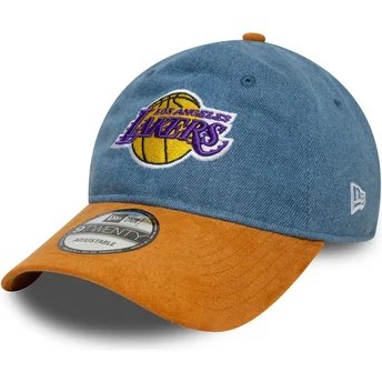 Cap kaareva multicolor adjustable strap 9TWENTY Denim Midi Los Angeles Lakers NBA New Era