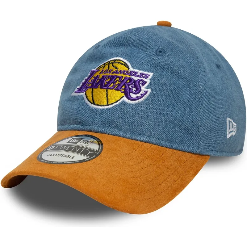 cap-kaareva-multicolor-adjustable-strap-9twenty-denim-midi-los-angeles-lakers-nba-new-era
