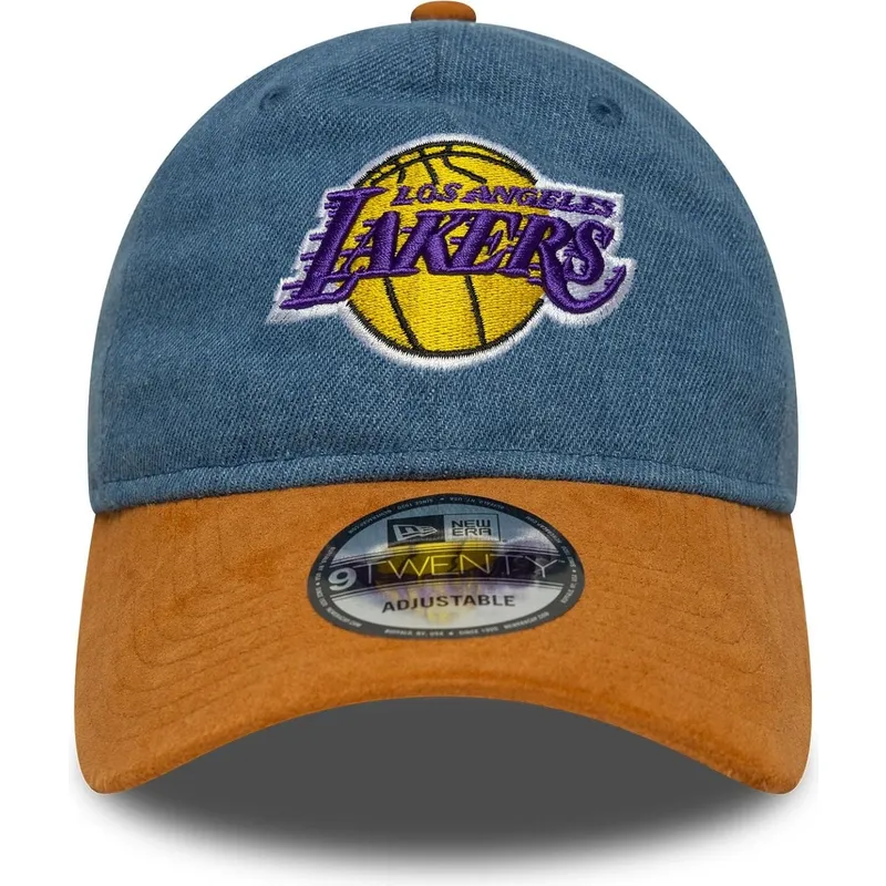 lippikset-kaareva-monivarinen-saadettava-nauha-9twenty-denim-midi-los-angeles-lakers-nba-new-era