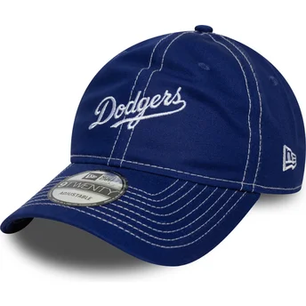 Lippikset kaareva sininen säädettävä nauha 9TWENTY Contrast Stitch Los Angeles Dodgers MLB New Era
