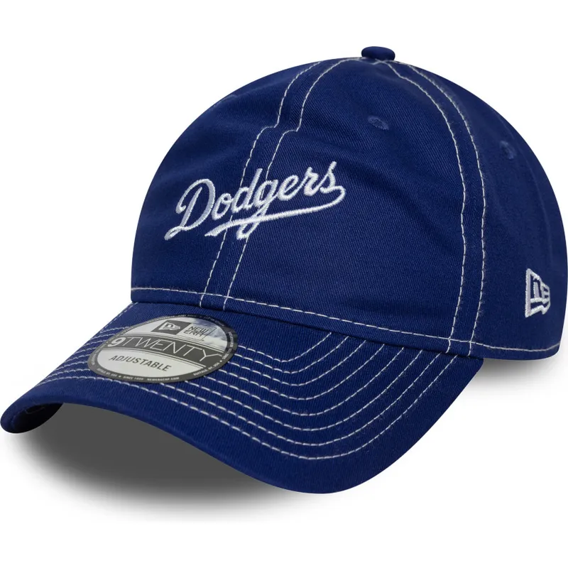 cap-kaareva-blue-adjustable-strap-9twenty-contrast-stitch-los-angeles-dodgers-mlb-new-era