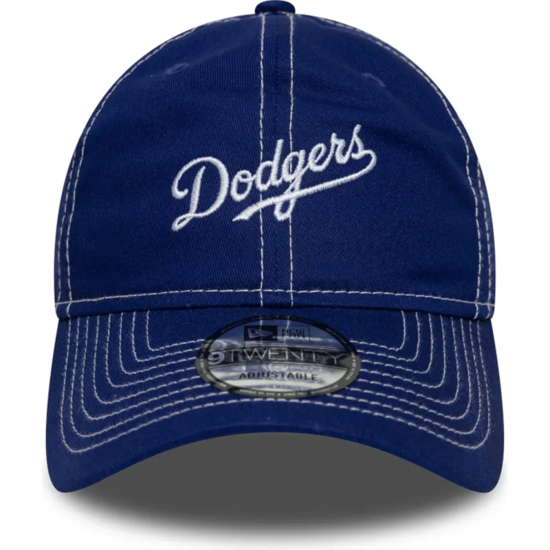 lippikset-kaareva-sininen-saadettava-nauha-9twenty-contrast-stitch-los-angeles-dodgers-mlb-new-era