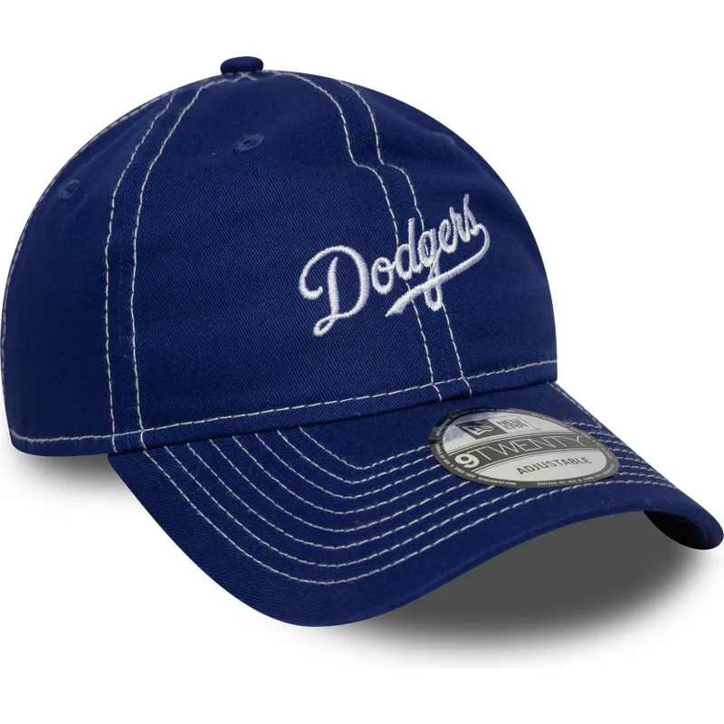 cap-kaareva-blue-adjustable-strap-9twenty-contrast-stitch-los-angeles-dodgers-mlb-new-era