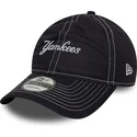 lippikset-kaareva-laivastonsininen-saadettava-nauha-9twenty-contrast-stitch-new-york-yankees-mlb-new-era
