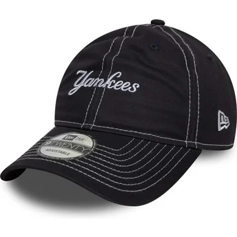 Cap kaareva navy blue adjustable strap 9TWENTY Contrast Stitch New York Yankees MLB New Era