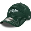 cap-kaareva-green-adjustable-strap-9twenty-contrast-stitch-oakland-athletics-mlb-new-era
