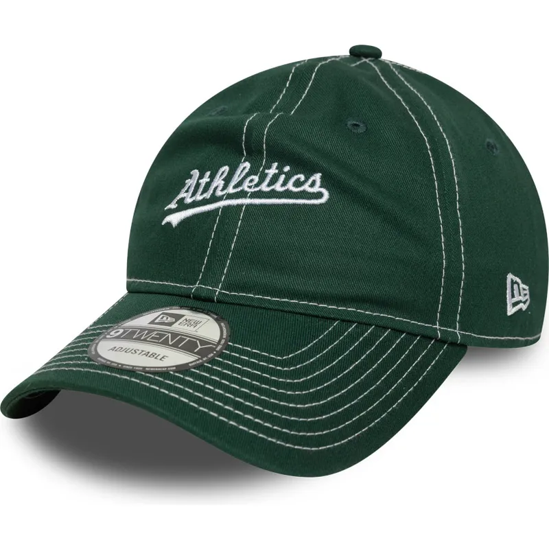cap-kaareva-green-adjustable-strap-9twenty-contrast-stitch-oakland-athletics-mlb-new-era cap-kaareva-green-adjustable-strap-9twenty-contrast-stitch-oakland-athletics-mlb-new-era