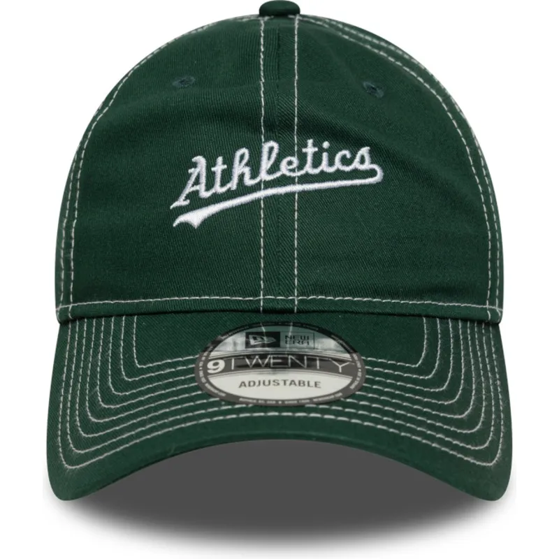 cap-kaareva-green-adjustable-strap-9twenty-contrast-stitch-oakland-athletics-mlb-new-era cap-kaareva-green-adjustable-strap-9twenty-contrast-stitch-oakland-athletics-mlb-new-era