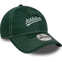 lippikset-kaareva-vihrea-saadettava-nauha-9twenty-contrast-stitch-oakland-athletics-mlb-new-era