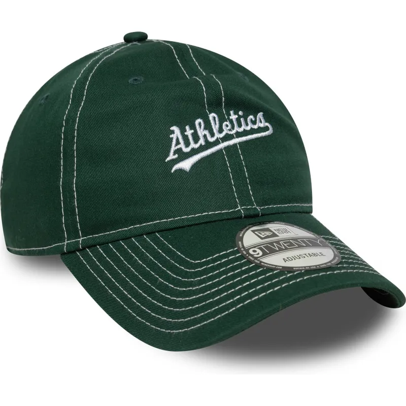 cap-kaareva-green-adjustable-strap-9twenty-contrast-stitch-oakland-athletics-mlb-new-era cap-kaareva-green-adjustable-strap-9twenty-contrast-stitch-oakland-athletics-mlb-new-era
