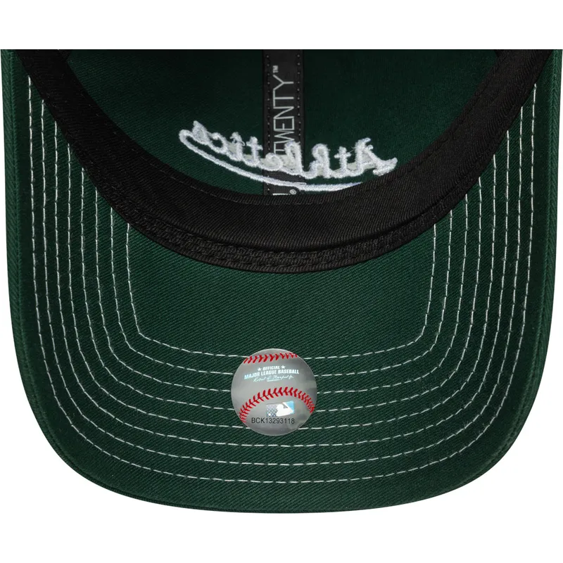 cap-kaareva-green-adjustable-strap-9twenty-contrast-stitch-oakland-athletics-mlb-new-era cap-kaareva-green-adjustable-strap-9twenty-contrast-stitch-oakland-athletics-mlb-new-era