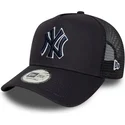 lippikset-kaareva-rekka-laivastonsininen-snapback-a-frame-outline-new-york-yankees-mlb-new-era