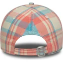 lippikset-kaareva-vaaleanpunainen-saadettava-nauha-9forty-check-new-york-yankees-mlb-new-era