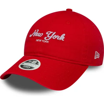 Cap kaareva orange adjustable strap 9TWENTY City New York New Era