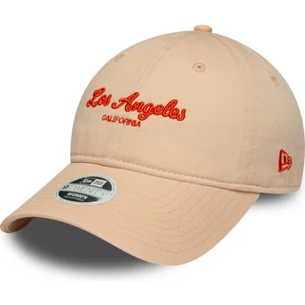 Cap kaareva pink adjustable strap 9TWENTY City Los Angeles New Era