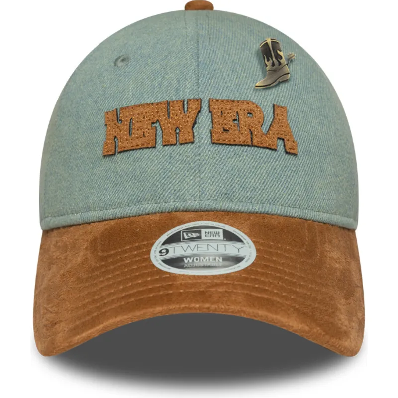 lippikset-kaareva-sininen-saadettava-nauha-9twenty-western-pin-new-era