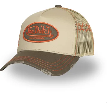 Cap kaareva beige snapback Von Dutch