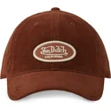 lippikset-kaareva-ruskea-saadettava-nauha-log06-von-dutch