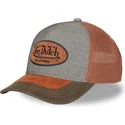 lippikset-kaareva-rekka-ruskea-snapback-01-von-dutch