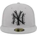 new-era-flat-brim-59fifty-cracked-new-york-yankees-mlb-grey-fitted-cap