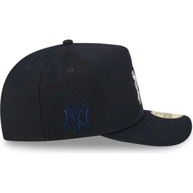 lippikset-kaareva-laivastonsininen-istuva-59fifty-a-frame-wired-new-york-yankees-mlb-new-era