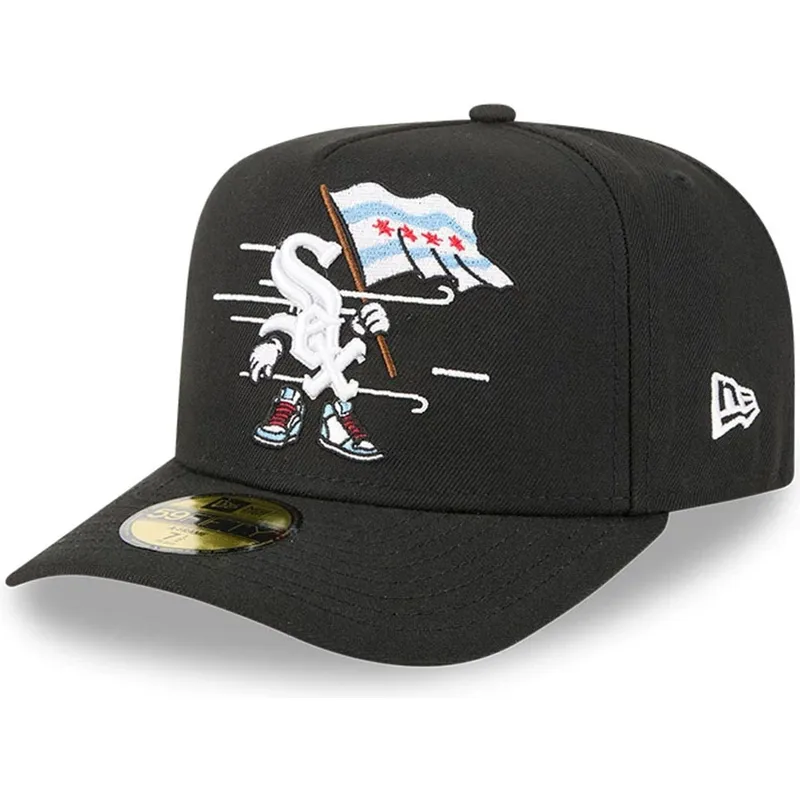lippikset-kaareva-musta-istuva-59fifty-a-frame-cartoon-chicago-white-sox-mlb-new-era