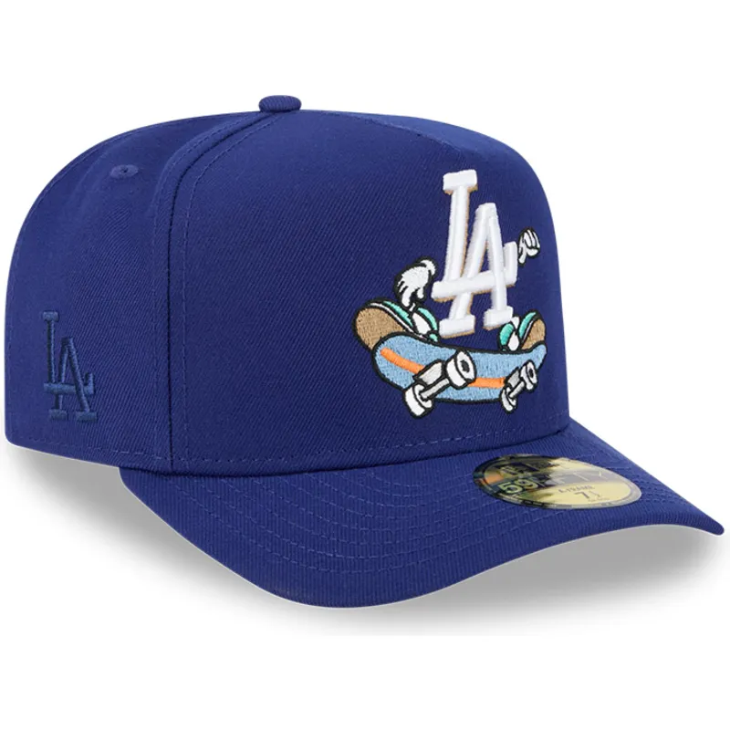 lippikset-kaareva-sininen-istuva-59fifty-a-frame-cartoon-los-angeles-dodgers-mlb-new-era