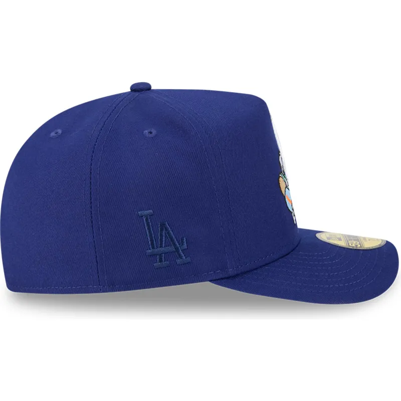 lippikset-kaareva-sininen-istuva-59fifty-a-frame-cartoon-los-angeles-dodgers-mlb-new-era