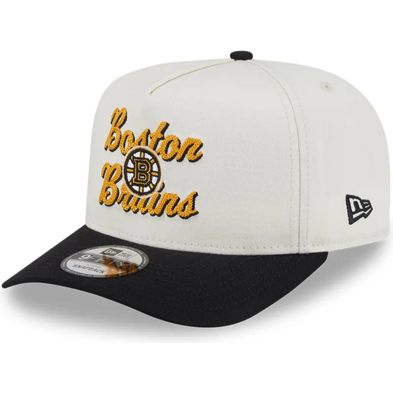 cap-kaareva-beige-snapback-9fifty-a-frame-chainstitch-boston-bruins-nhl-new-era