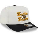cap-kaareva-beige-snapback-9fifty-a-frame-chainstitch-boston-bruins-nhl-new-era