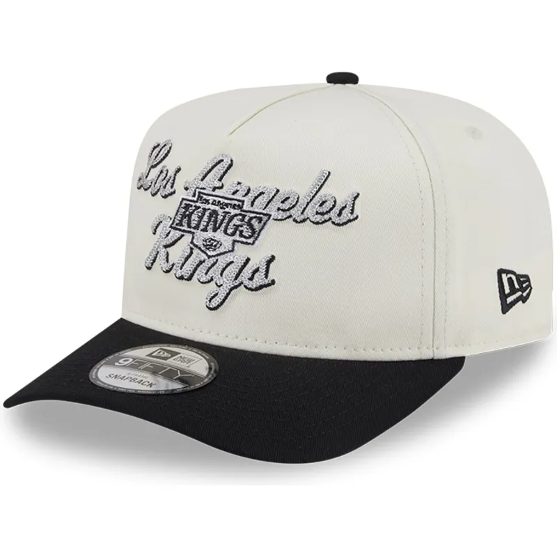 lippikset-kaareva-beige-snapback-9fifty-a-frame-chainstitch-los-angeles-kings-nhl-new-era