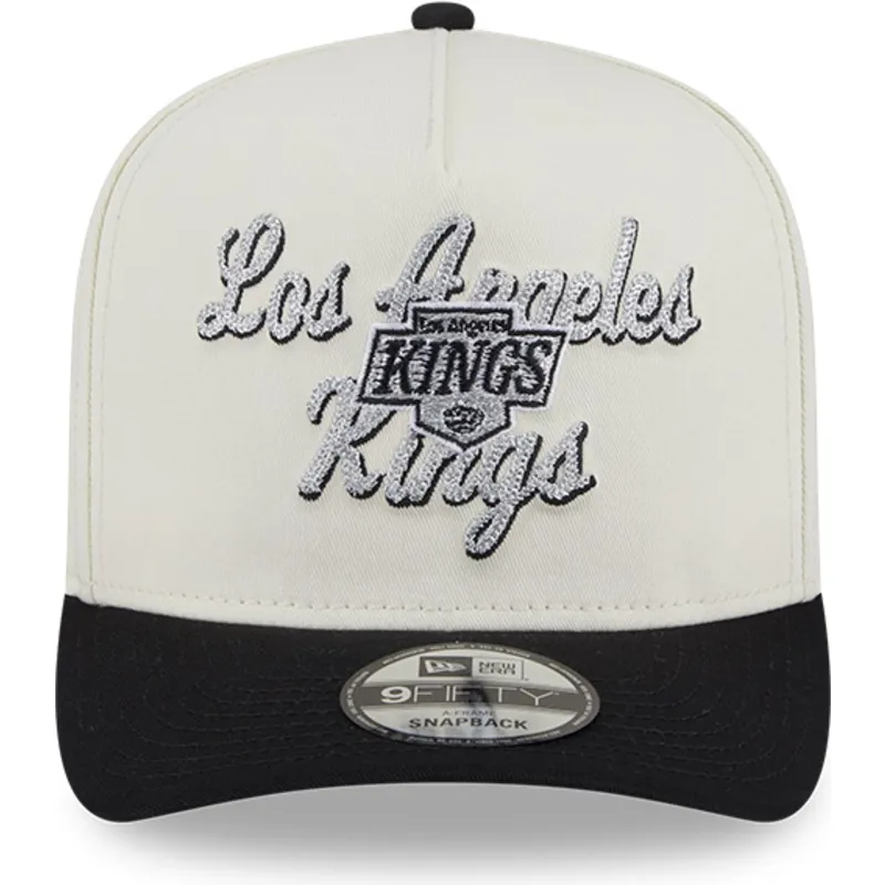 lippikset-kaareva-beige-snapback-9fifty-a-frame-chainstitch-los-angeles-kings-nhl-new-era