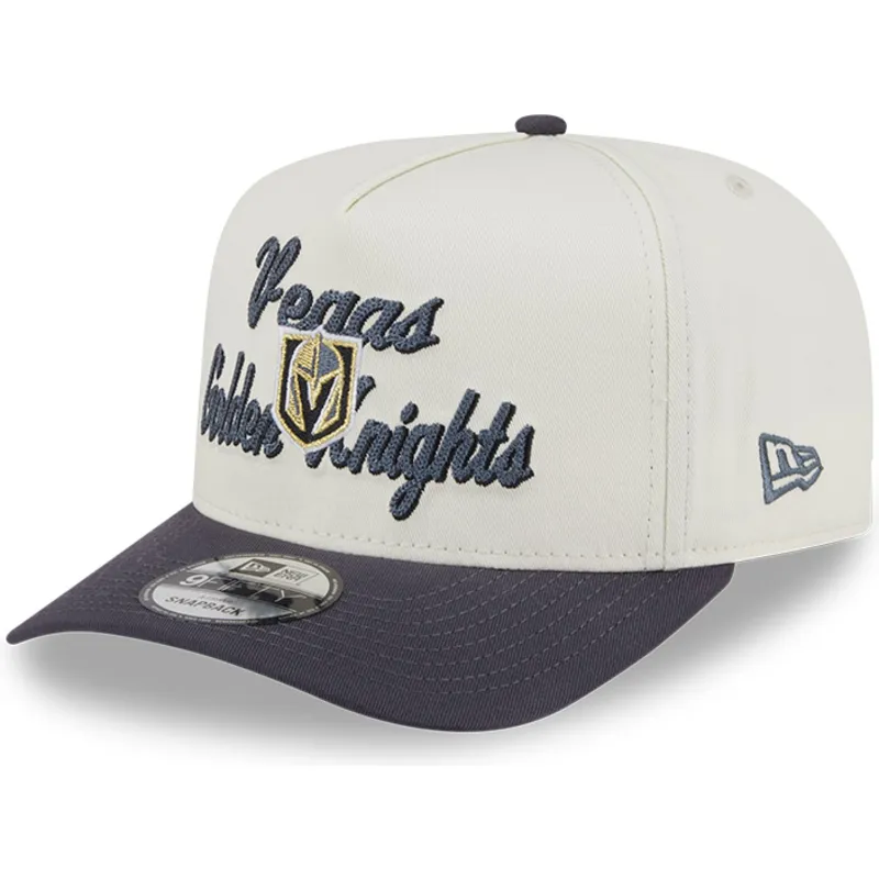 cap-kaareva-beige-snapback-9fifty-a-frame-chainstitch-vegas-golden-knights-nhl-new-era