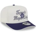 lippikset-kaareva-beige-snapback-9fifty-a-frame-chainstitch-toronto-maple-leafs-nhl-new-era