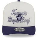 lippikset-kaareva-beige-snapback-9fifty-a-frame-chainstitch-toronto-maple-leafs-nhl-new-era
